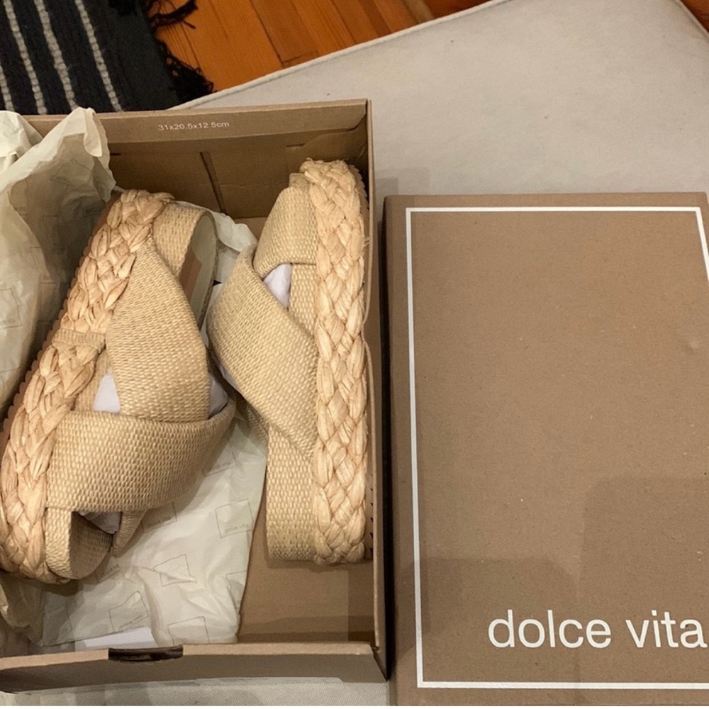Brand new, never worn Dolce Vita small platform sandals